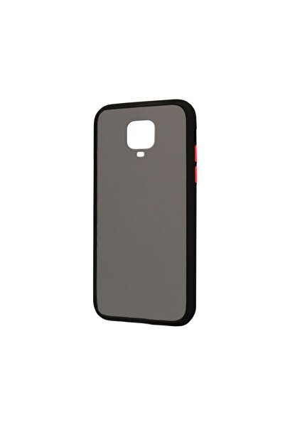 OEM Θήκη Color Button Bumper Xiaomi Redmi Note 9S/9 Pro Μαύρο