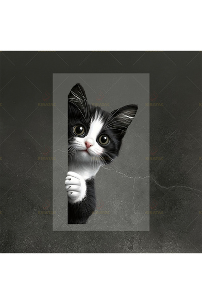 Choice1 20x10.4cm TKMM-R 1PC Peeking Cat Car Stickers Waterproof Funny DIY Ve...