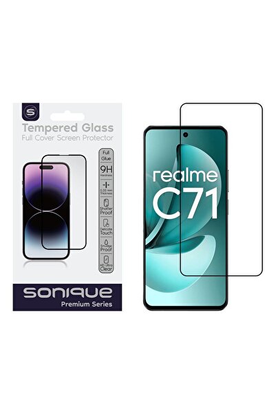 Sonique Hardy Glass Premium Series HD Full Cover 9H Realme C71 4G Μαύρο