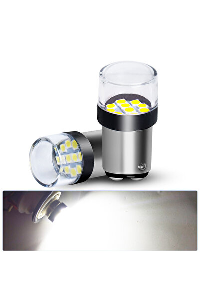 Choice3 2PCS BAY15D White LED Turn Signals Brake Lights White/Yellow/Red 1156...