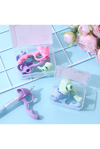 Choice 4Pcs Random 4Pcs/Set 5 Fingers Silicone Pencil Pen Holder Children Wri...