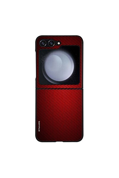 Sonique Θήκη Carbon Series για Samsung Galaxy Z Flip 5 Κόκκινο