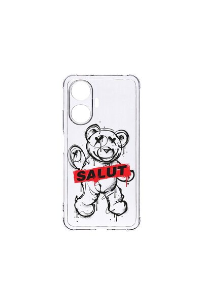 bestcase Калъф за Xiaomi Redmi A3, BestCase® Anti Shock 1.5MM, Мотив Мече, Те...