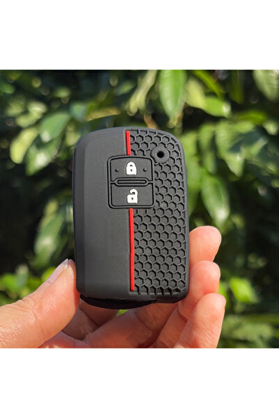 Choice4 redline 2-BTN 1PC Keychain Holder For Toyota Auris Camry 55 50 Yaris ...