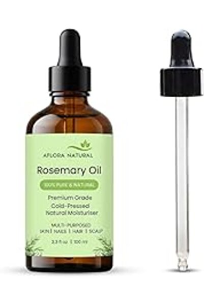 AFLORA Rosemary Essential Oil, 100ml, Multi-Purpose Revitalizing and Clarifyi...
