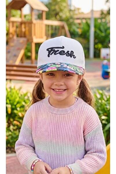 Lior Çocuk Çocuk Şapka Çiçek Desen Fresh