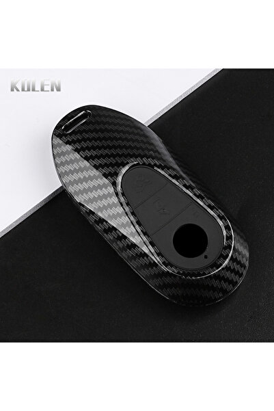 Choice1 Carbon ABS Carbon Fiber Style Car Key Case Cover For Mercedes Benz C ...