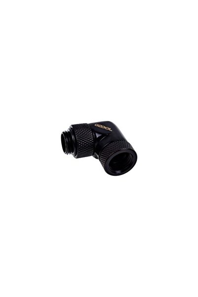 Alphacool Eiszapfen Winkeladapter (schwarz, 360¬∞ drehbar, 90¬∞ gewinkelt)