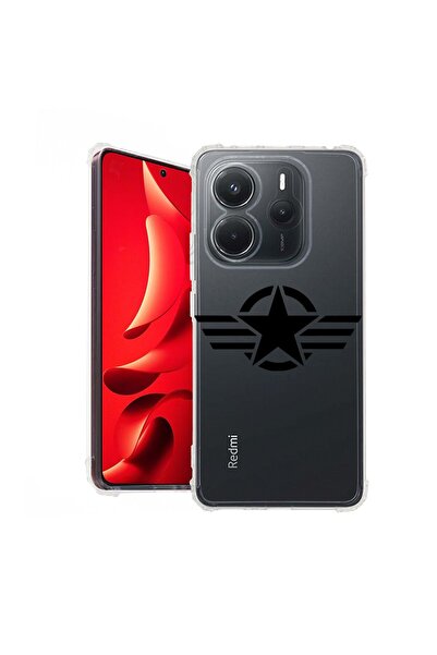 bestcase Husă pentru Xiaomi Redmi Note 14 5G, Antișoc 1.5MM, Stea Armatei S.U...