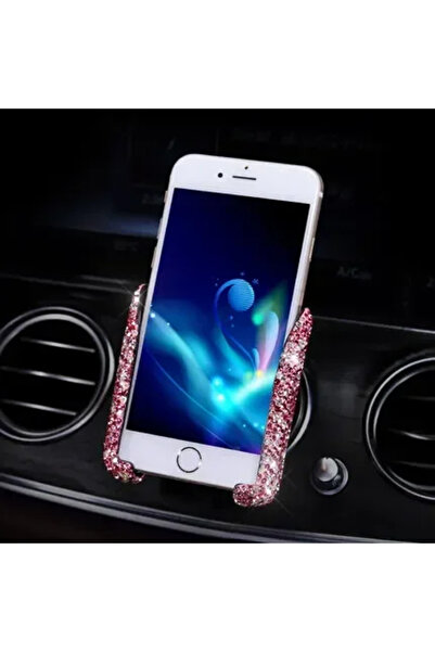choice2 Pink Car Phone Holder Diamond Crystal Car Air Vent Mount Clip Mobile ...