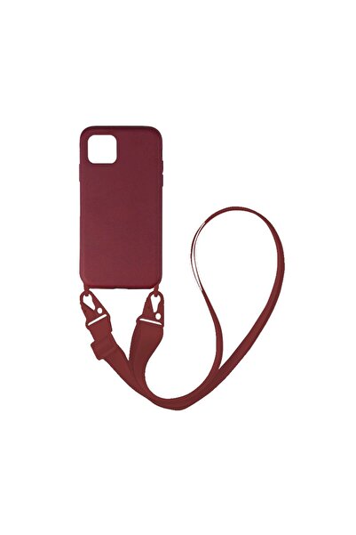 Sonique Θήκη Σιλικόνης με Strap CarryHang Samsung Galaxy A22 5G Μπορντό