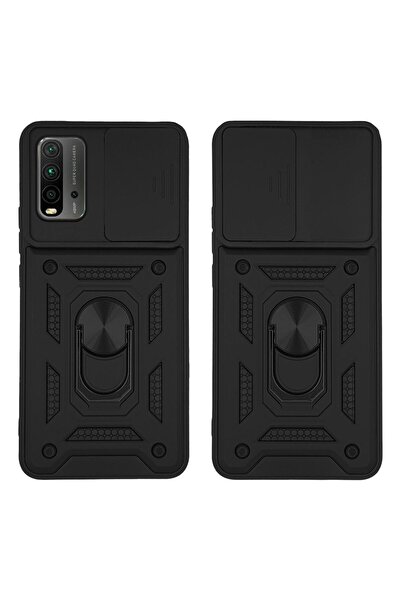 Sonique Θήκη Ring Armor CamPro για Xiaomi Redmi 9T Μαύρο