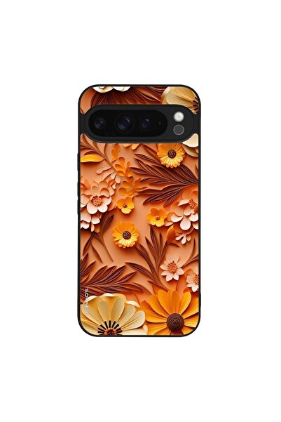 Sonique Θήκη 3D Flower Series για Google Pixel 9 Pro XL 5G Πορτοκαλί