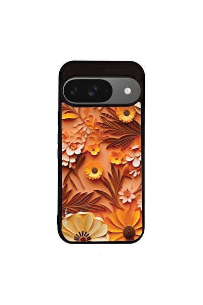 Sonique Θήκη 3D Flower Series για Google Pixel 9 5G Πορτοκαλί