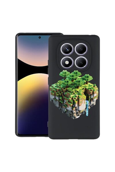 bestcase ¬Æ Husa pentru Xiaomi Redmi Note 14 Pro 4G, Minecraft, Slim Silicon ...