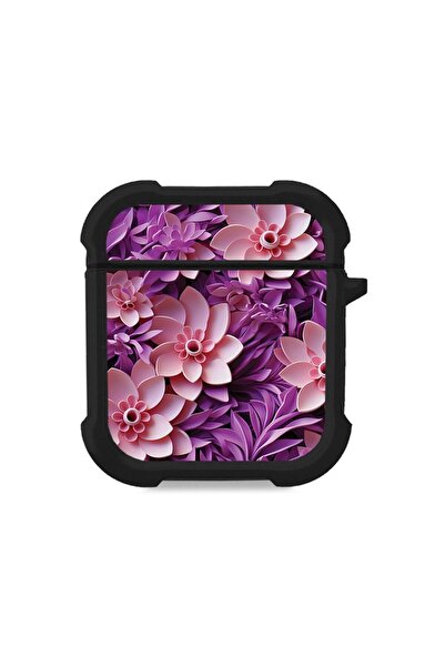 Sonique Θήκη Σιλικόνης 3D Flower Series για AirPods 1/2 Ροζ