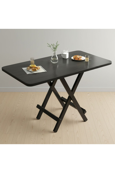 Sinyin Folding Dining Table, Portable Foldable Table with X-Shaped Frame,Fold...