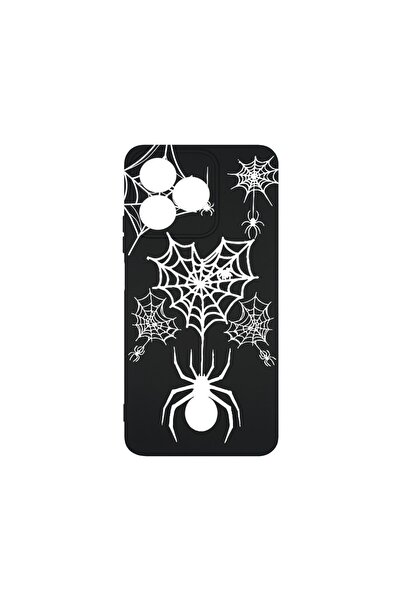bestcase ¬Æ Husa Premium Silicon, Compatibila Cu Xiaomi Redmi 13, Spider Web,...