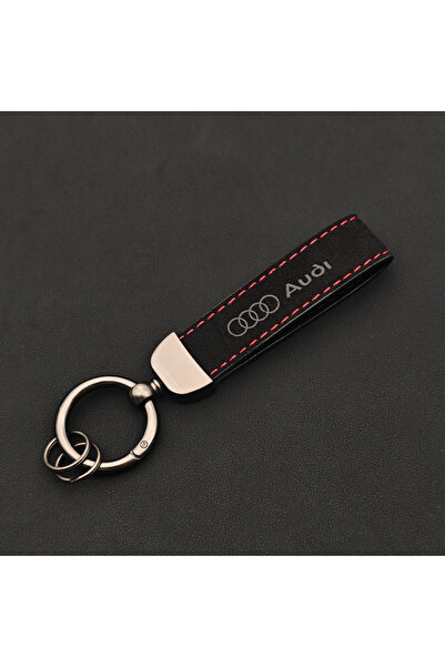 Choice1 AD Keychain 2025 Suede Leather Keyring Luxury Car Keychian for Audi A...