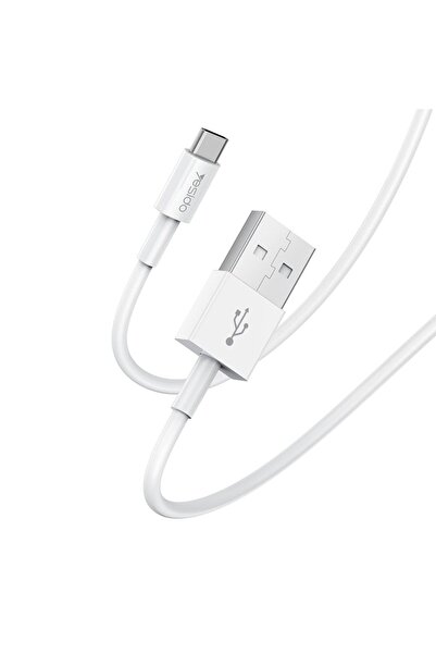 Yesido Καλώδιο CA22 USB-A σε Type-C 18W 1.2m Λευκό
