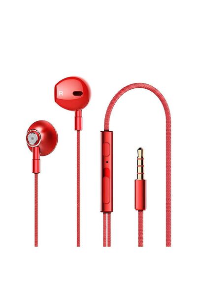 LENOVO Ακουστικά HF140 In-ear Handsfree με Βύσμα 3.5mm Κόκκινο