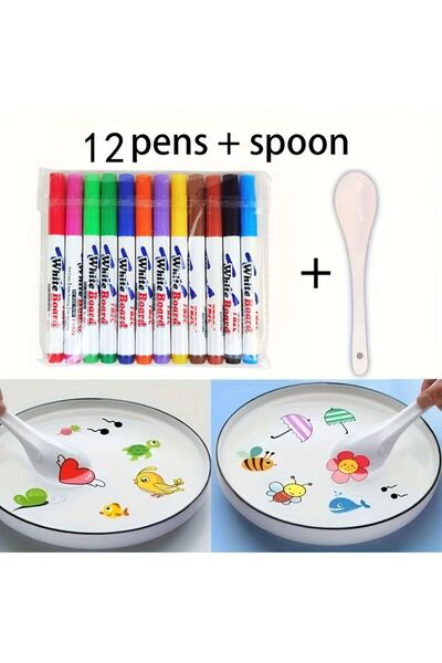 Choice 13 Pcs set 9/12pcs set featuring magical water painting pens with floa...