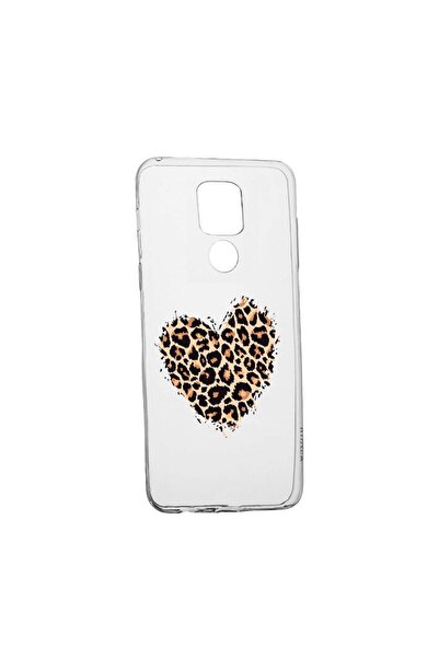 bestcase Силиконов калъф, съвместим с Xiaomi Redmi Note 9, Леопардово сърце, ...