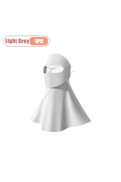 Choice1 Light Grey-1PC Summer UV Protection Mask Ice Silk Women Cooling Breat...