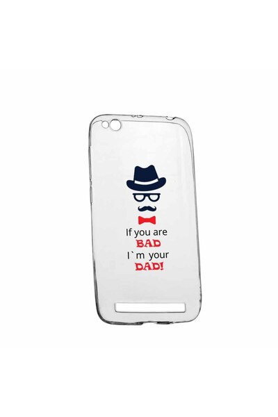 bestcase Θήκη σιλικόνης, Διαφανής, Λεπτή, Bad Dad, Xiaomi Redmi 5A