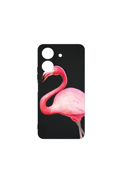 bestcase Λεπτή Θήκη Σιλικόνης 0.8MM, Συμβατή με Xiaomi Redmi 13C, Φλαμίνγκο, ...