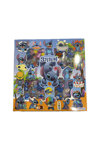 Disney Stitch 100 قطعة من ملصقات ستيتش المقاومة للماء - ملصقات فينيل كرتونية ...