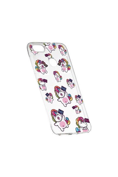 bestcase Силиконов калъф, Прозрачен, Тънък, Дебел еднорог, Xiaomi Redmi Note ...