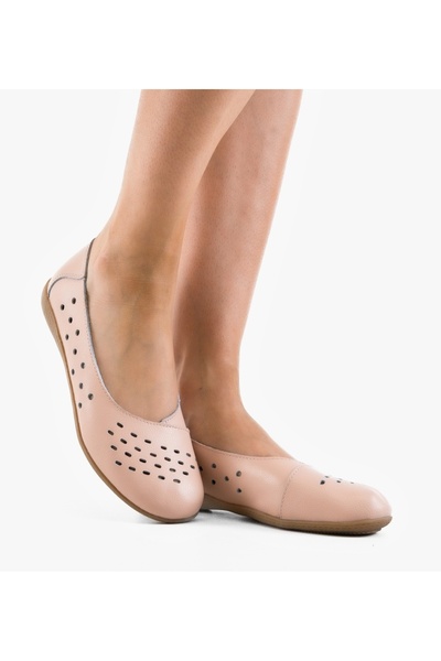 BENOTTİ Women's Ballet Flats Vanga Pink