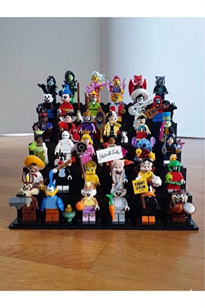 ART3 Modüler Lego Uyumlu Mini Figür Sergileme Standı - Genişletilebilir Kolek...