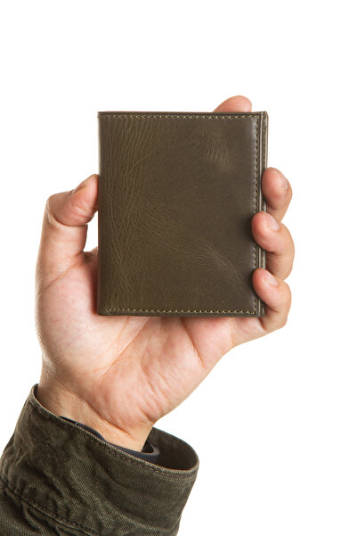 Niki Leather Portofel Sancez din piele naturală cu RFID