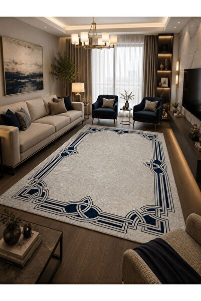 GNL HOME ModernL Djital Baskı,Kaymaz Taban, Yıkanabilir Salon,Koridor,Ofis Ha...