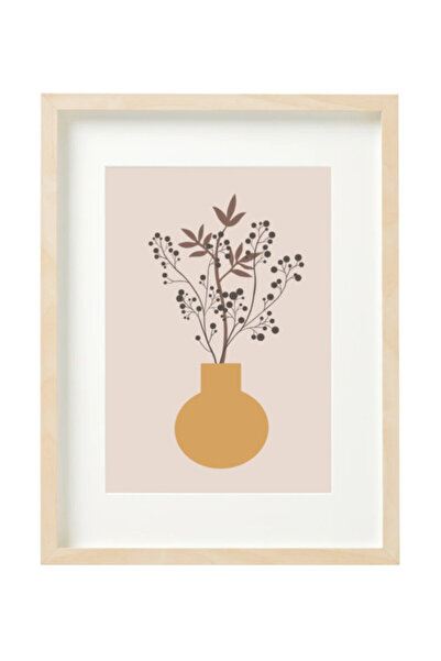 Boomah Accessories Botanical Floral Vase, Mid Century Modern Art Boho Décor P...