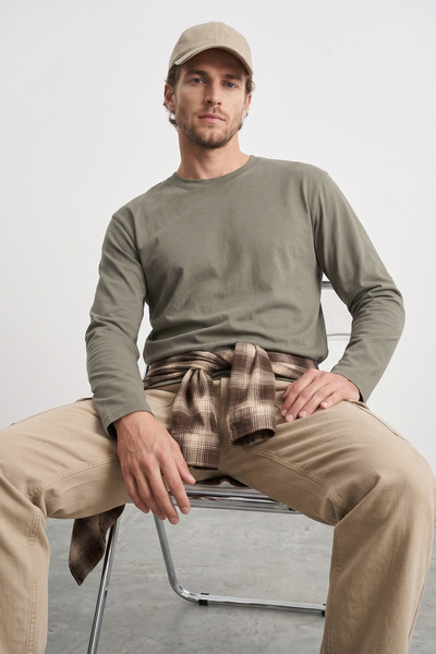 Fulla Moda Basic Crew Neck Sweatshirt