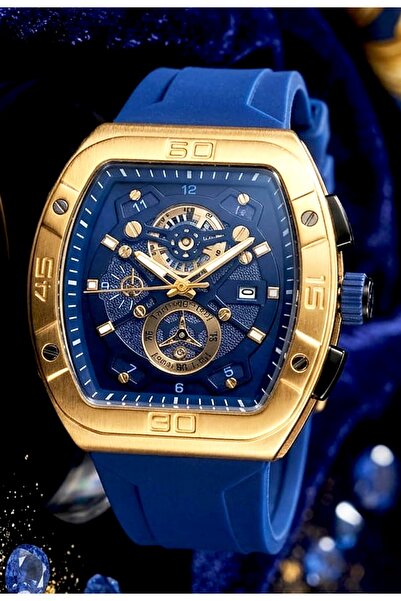 SMAKER Men's Luxury Sport Watch - Tonneau Shaped Case, Multi-Dial Chronograph...