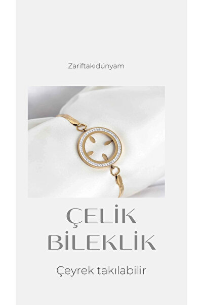 Çelik BALIK SIRTI ÇEYREK TAKILABİLİR BİLEKLİK