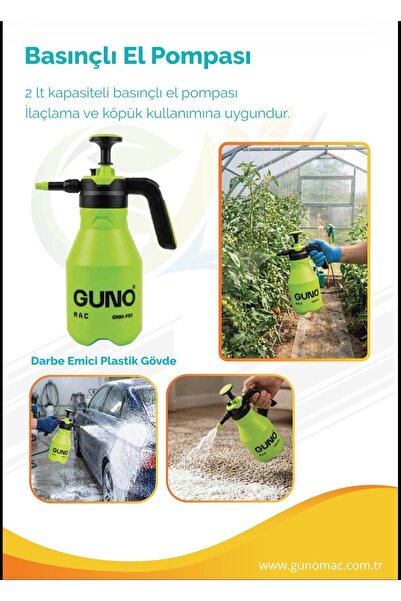 GÜNO GunoMac 2 lt Basınçlı Sprey Pompa