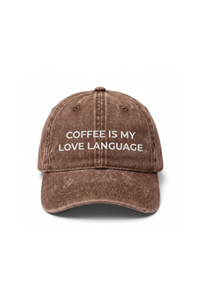 Tresore ''Coffee Is My Love Language'' Embroidered Washable Hat /''Coffee Is ...