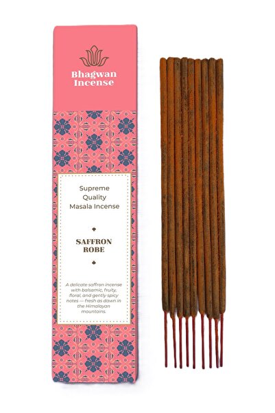 Bhagwan Incense Roba de Șofran - bețișoare parfumate masala naturale premium,...