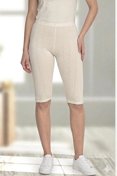 Altınay 10 Pieces of Plus Size Women's Jacquard (Transfered) Below-Knee Leggi...
