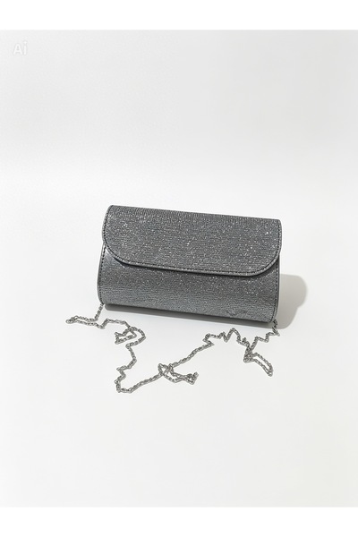 KIZIL GECE حقيبة كتف نسائية لامعة