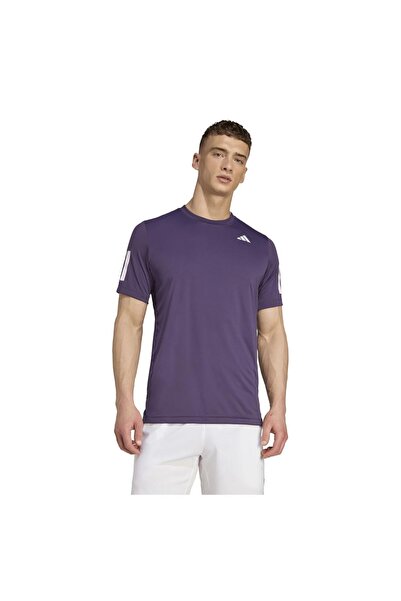 adidas Bărbați& # Tricou de tenis x27;s Club cu mânecă scurtă, 3 dungi, Clima...