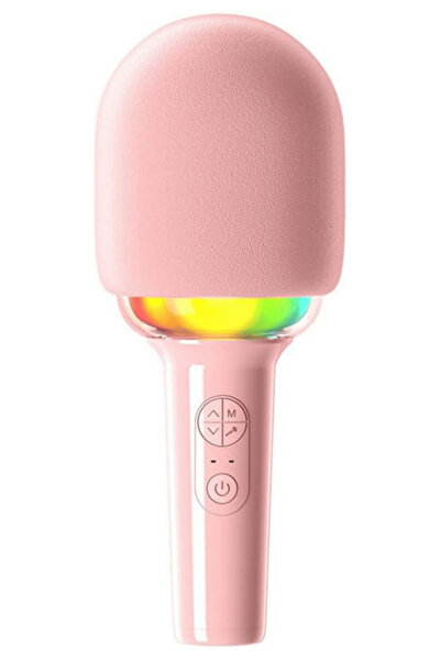 Venandin GlowMic Kablosuz Karaoke Mikrofon, RGB Işıklı Bluetooth Mikrofon