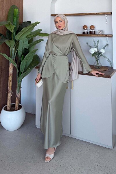 Hazamoda Olga Satin Set Mint