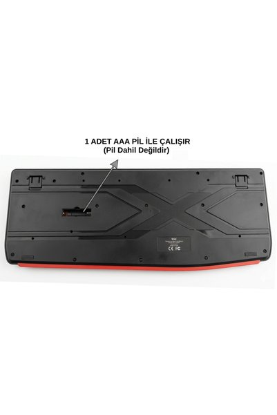 VOREX Trio TRK300 Kablosuz Klavye Mouse Set 2.4GHz Sessiz Tuş Türkçe Q