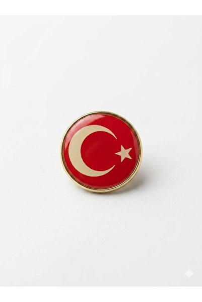 Ö ÖZMERT ASKERİ MALZEME Türk Bayrağı Yaka Rozeti Yuvarlak